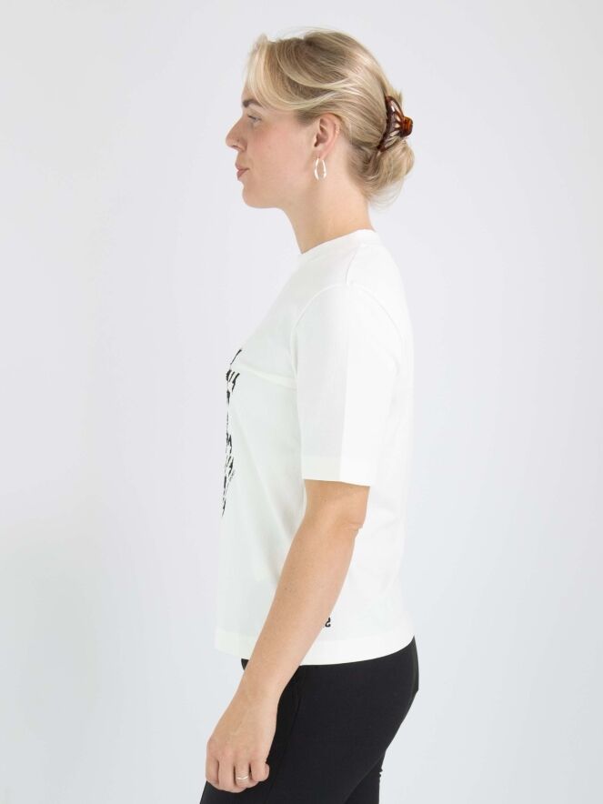 MARK & LONA ハーフジップシャツ 48 ホワイト MARK&LONA マークアンドロナ ハーフジップ 半袖Tシャツ イエロー
