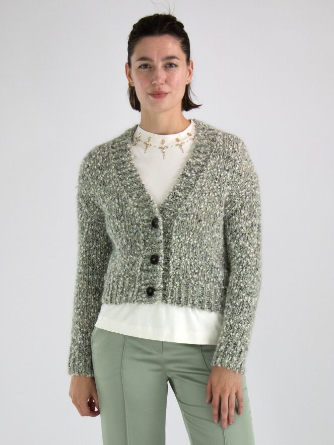 Marc Cain vests XC 39.06 M13 Green by Penninkhoffashion.com
