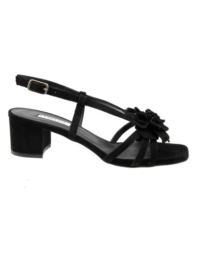 Cervone Sandal camoscio nero BRIGITTA 