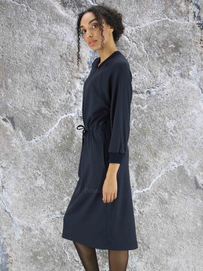 ワンピース Riu Collar ponte short dress ワンピース Riu Collar ponte short dress Jacquard detail