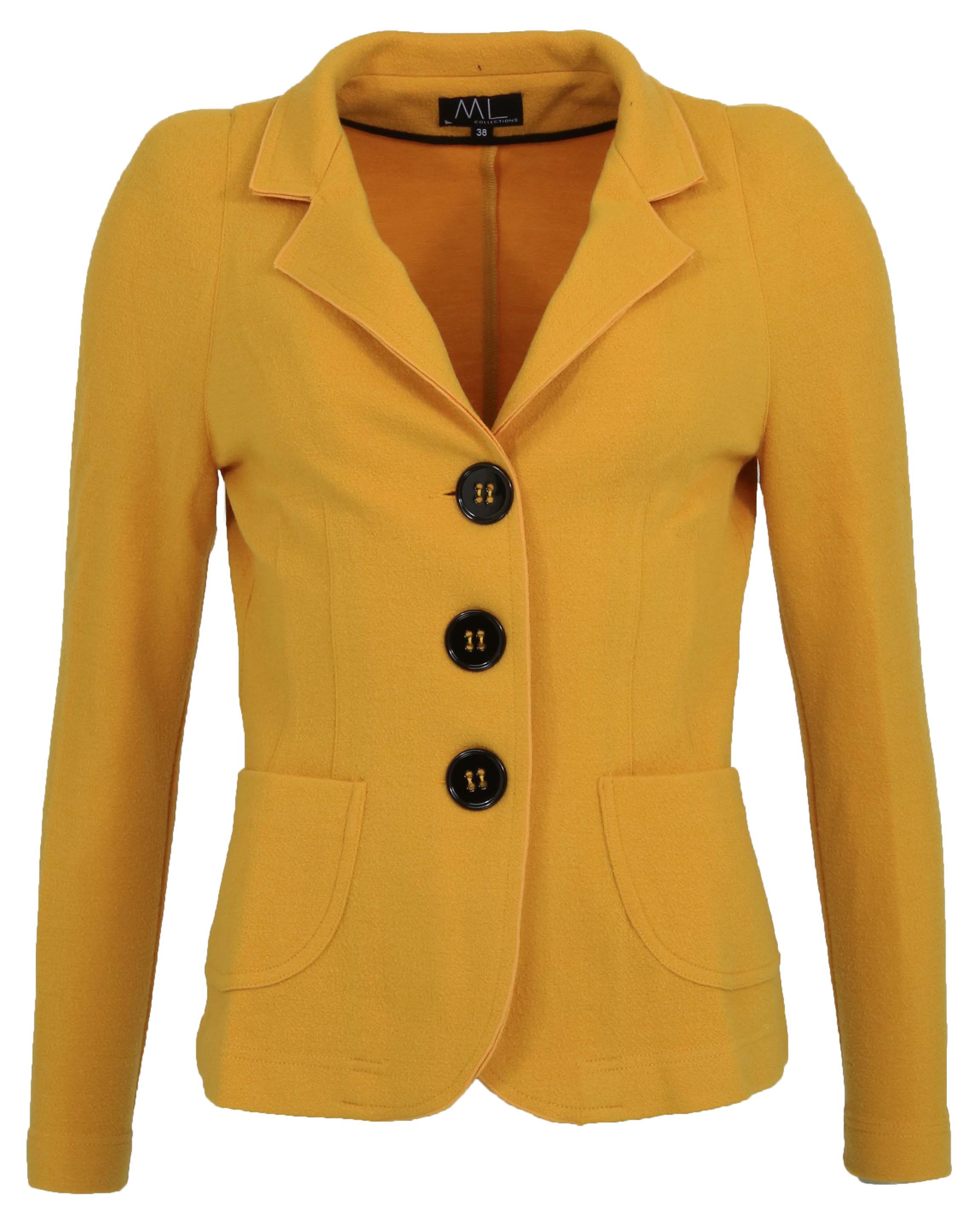 ML Collections blazers 10456 Yellow by Penninkhoffashion.com